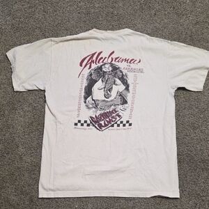 Vintage ALABAMA VS ARKANSAS 2015 Graphic Men's T-Shirt Size L